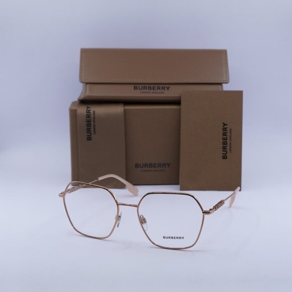 Burberry BE1381 1337 Geometric Eyeglasses 54mm – Rose Gold - Picture 6 of 11